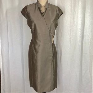 Calvin Klein Midi Mock Wrap Dress🌱